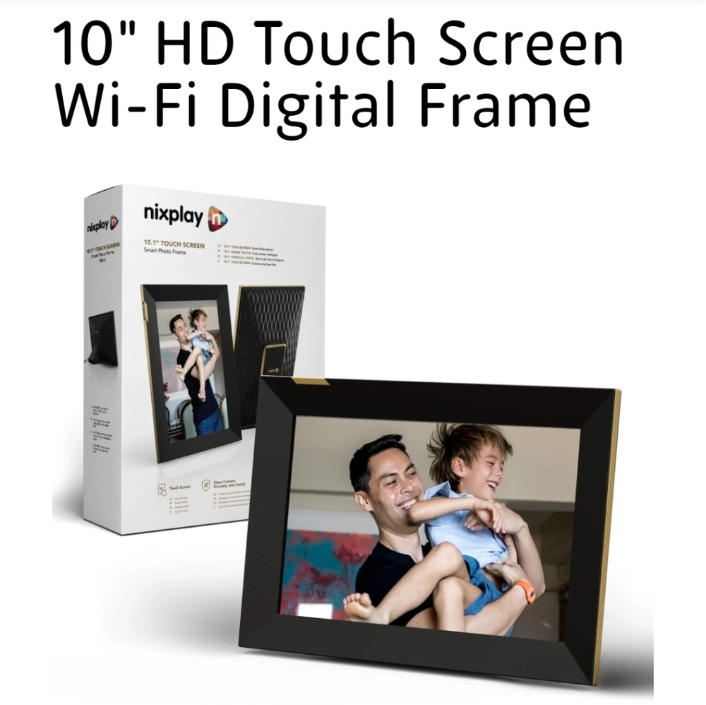 Nixplay 10" HD Touch Screen Wi-Fi Digital Frame